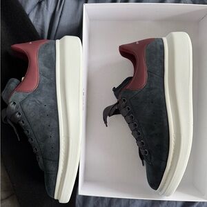 Blue Gray Alexander MQueen Sneakers -Suede